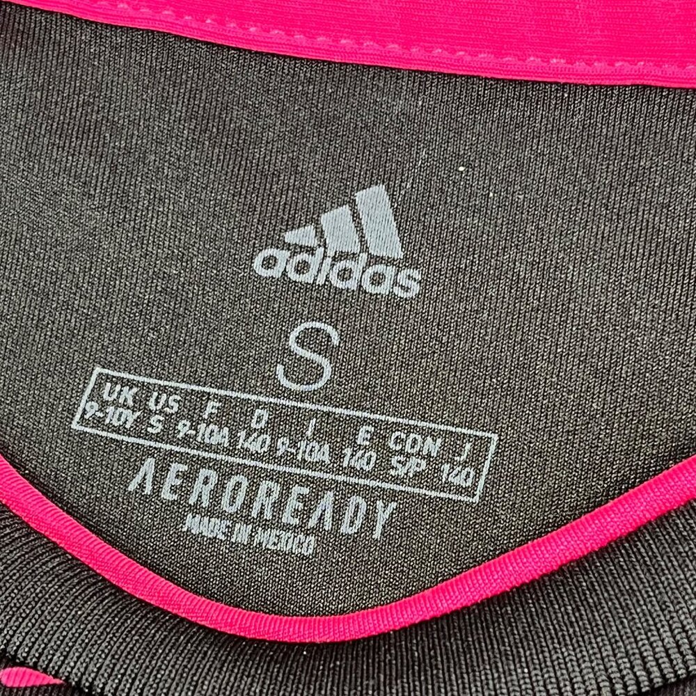 Adidas Boys Mexico 2021 National Soccer Team Black & Pink Aeroready Jersey Small - Picture 8 of 9